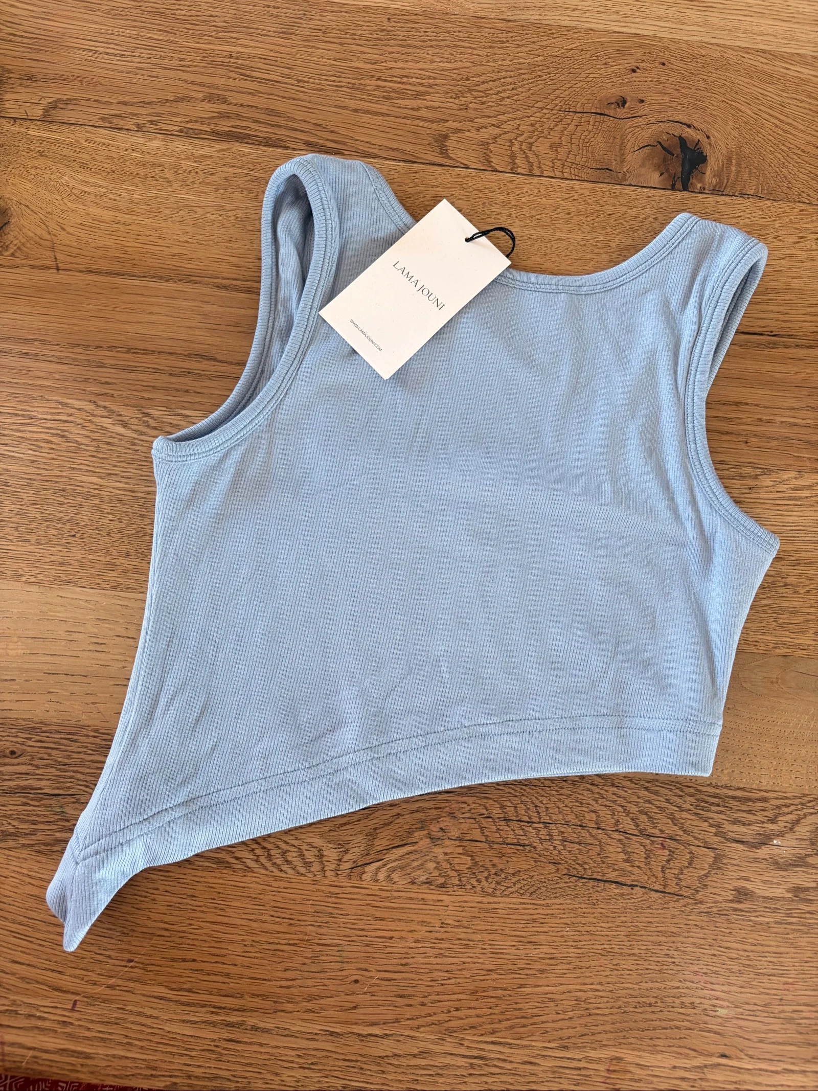 Top asimétrico de algodón Lama Jouni azul - Nuevo con etiqueta - Talla S – photo 2